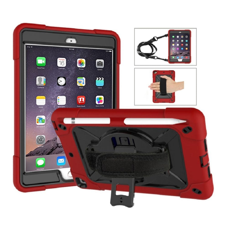 Contrast Color Silicone + PC Combination Case with Holder For iPad mini 3