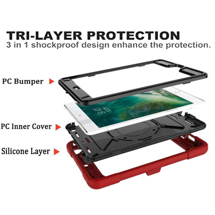 Contrast Color Silicone + PC Combination Case with Holder For iPad mini 3