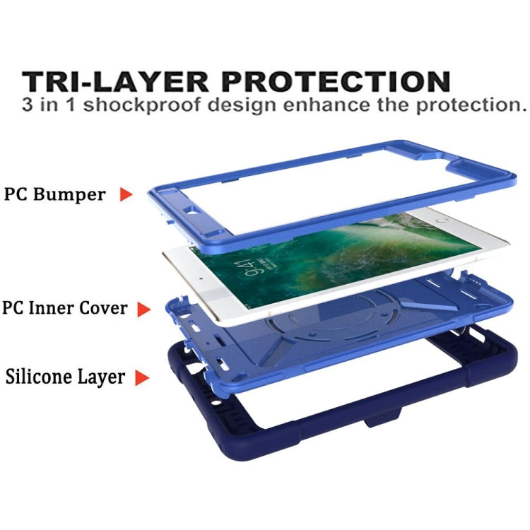 Contrast Color Silicone + PC Combination Case with Holder For iPad mini 3