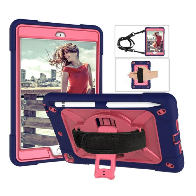 Contrast Color Silicone + PC Combination Case with Holder For iPad mini 3