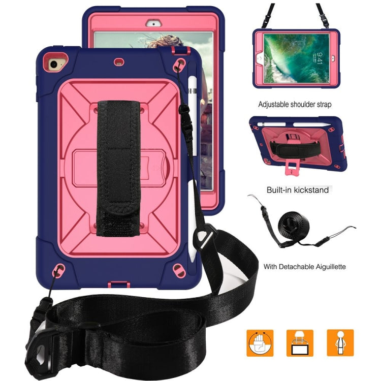 Contrast Color Silicone + PC Combination Case with Holder For iPad mini 3