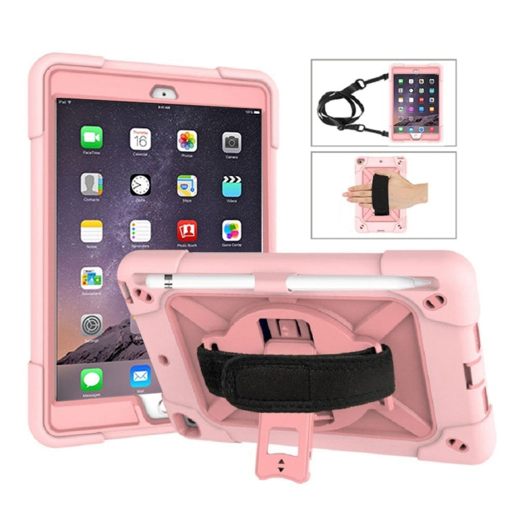 Contrast Color Silicone + PC Combination Case with Holder For iPad mini 3