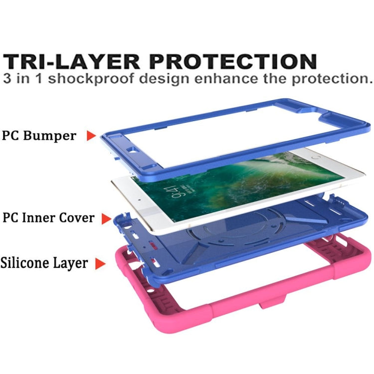 Contrast Color Silicone + PC Combination Case with Holder For iPad mini 3