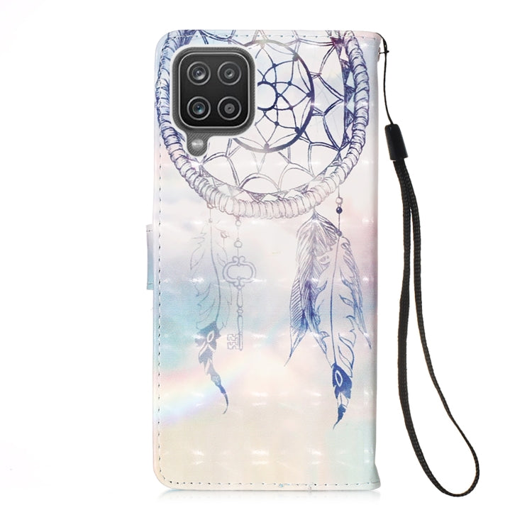 For Samsung Galaxy A12 3D Painting Horizontal Flip Leather Case with Holder & Card Slot & Wallet & Lanyard