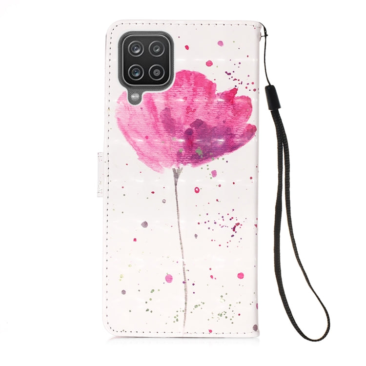 For Samsung Galaxy A12 3D Painting Horizontal Flip Leather Case with Holder & Card Slot & Wallet & Lanyard