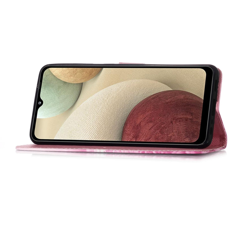 For Samsung Galaxy A12 3D Painting Horizontal Flip Leather Case with Holder & Card Slot & Wallet & Lanyard