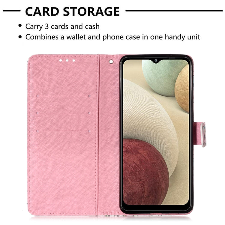 For Samsung Galaxy A12 3D Painting Horizontal Flip Leather Case with Holder & Card Slot & Wallet & Lanyard
