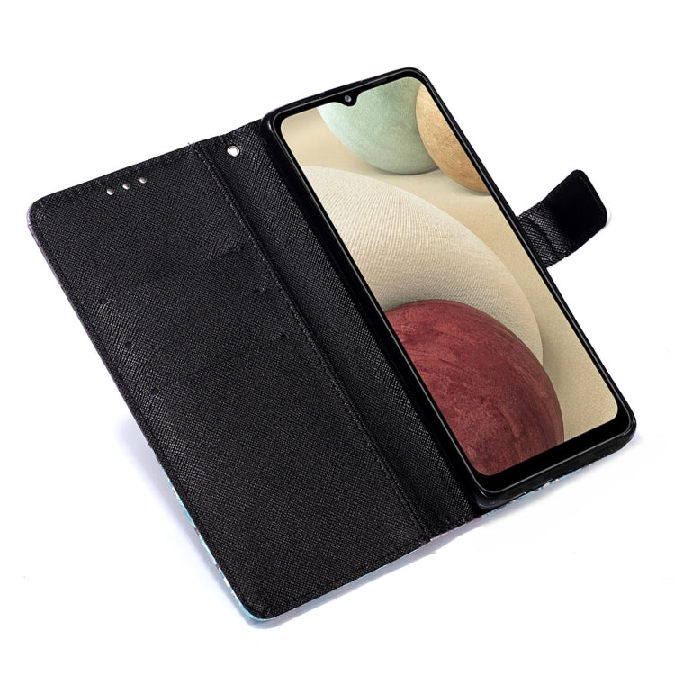 For Samsung Galaxy A12 3D Painting Horizontal Flip Leather Case with Holder & Card Slot & Wallet & Lanyard