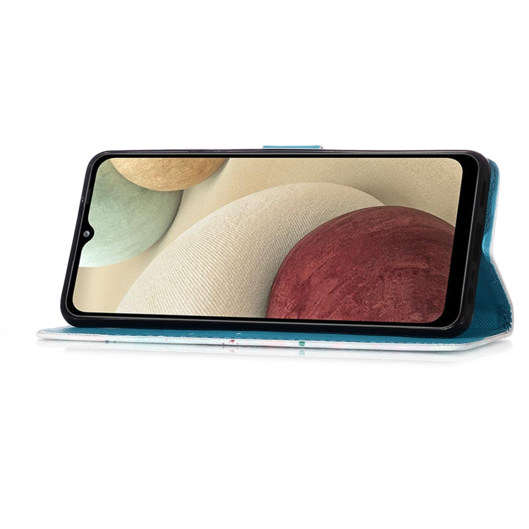 For Samsung Galaxy A12 3D Painting Horizontal Flip Leather Case with Holder & Card Slot & Wallet & Lanyard