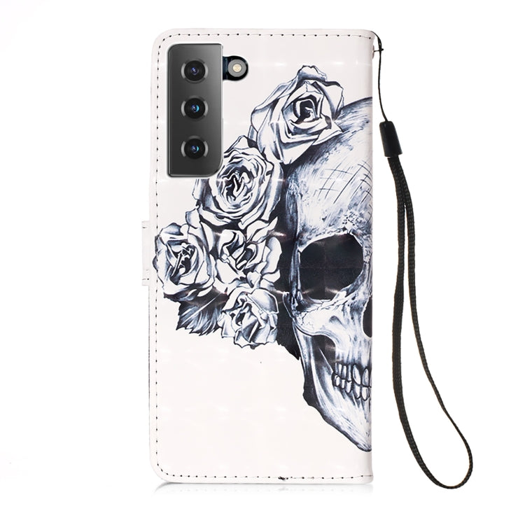 For Samsung Galaxy 21 5G 3D Painting Horizontal Flip Leather Case with Holder & Card Slot & Wallet & Lanyard