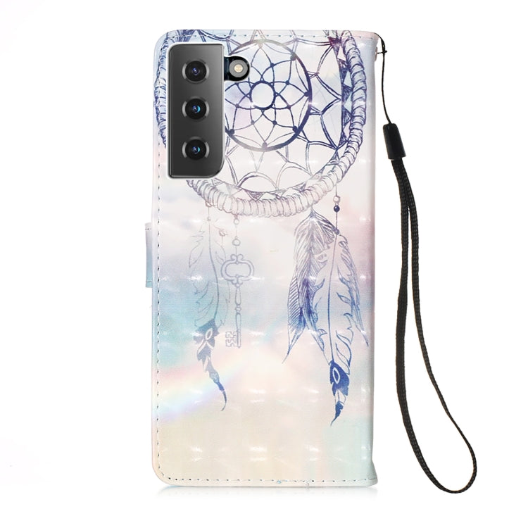 For Samsung Galaxy 21 5G 3D Painting Horizontal Flip Leather Case with Holder & Card Slot & Wallet & Lanyard