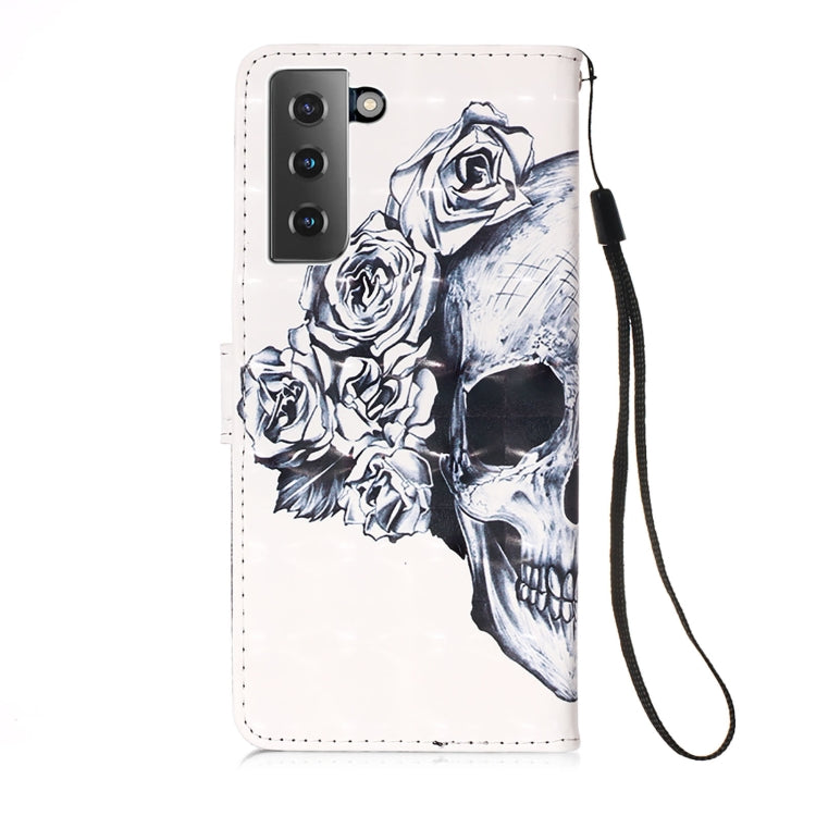 For Samsung Galaxy 21+ 5G 3D Painting Horizontal Flip Leather Case with Holder & Card Slot & Wallet & Lanyard