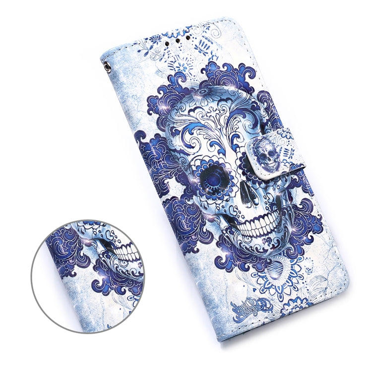 For Samsung Galaxy 21+ 5G 3D Painting Horizontal Flip Leather Case with Holder & Card Slot & Wallet & Lanyard