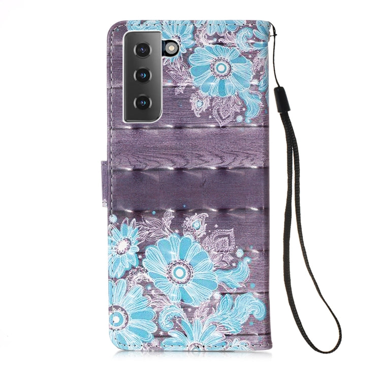 For Samsung Galaxy 21+ 5G 3D Painting Horizontal Flip Leather Case with Holder & Card Slot & Wallet & Lanyard