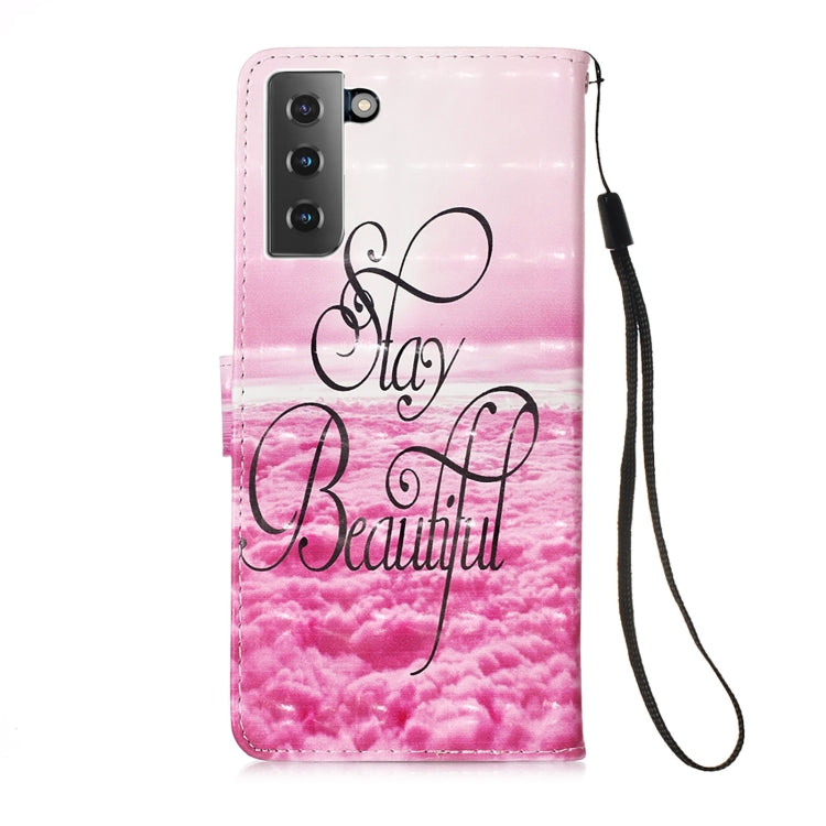 For Samsung Galaxy 21+ 5G 3D Painting Horizontal Flip Leather Case with Holder & Card Slot & Wallet & Lanyard