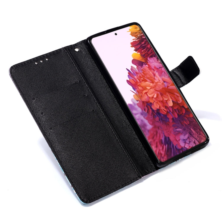 For Samsung Galaxy 21 Ultra 5G 3D Painting Horizontal Flip Leather Case with Holder & Card Slot & Wallet & Lanyard