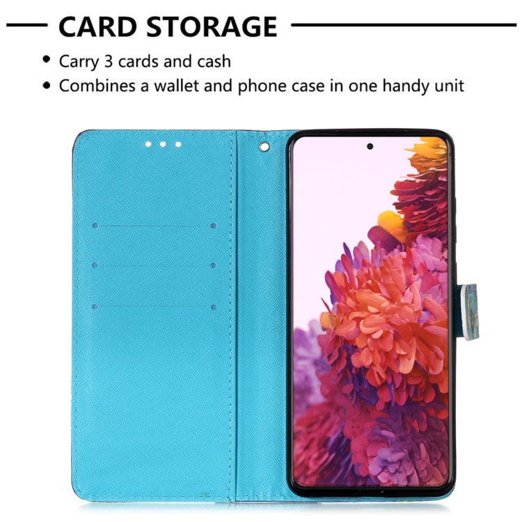 For Samsung Galaxy 21 Ultra 5G 3D Painting Horizontal Flip Leather Case with Holder & Card Slot & Wallet & Lanyard