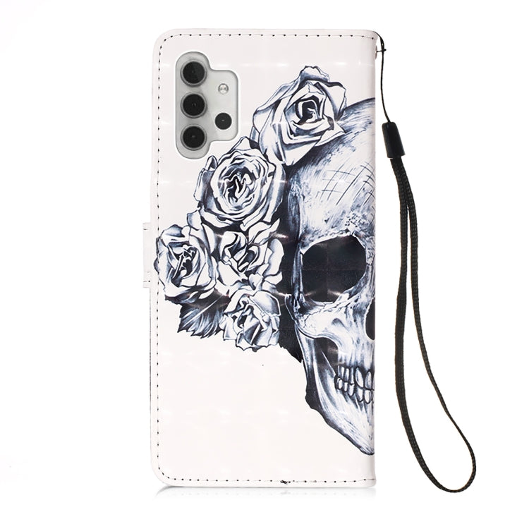 For Samsung Galaxy A32 5G 3D Painting Horizontal Flip Leather Case with Holder & Card Slot & Wallet & Lanyard