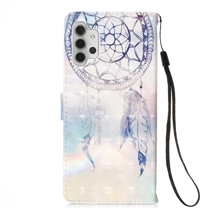 For Samsung Galaxy A32 5G 3D Painting Horizontal Flip Leather Case with Holder & Card Slot & Wallet & Lanyard