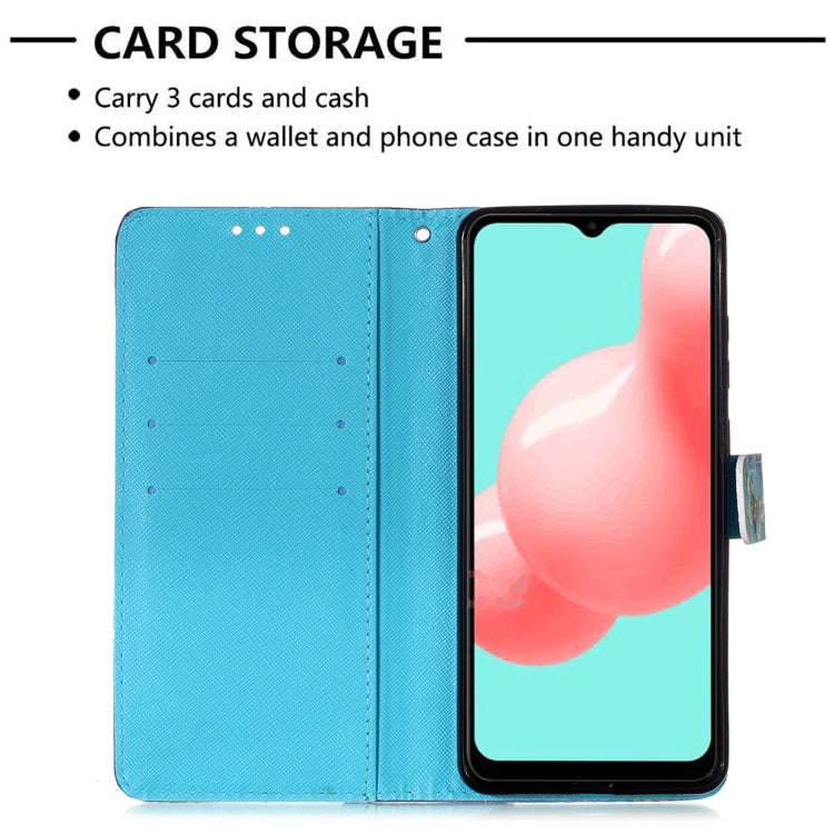 For Samsung Galaxy A32 5G 3D Painting Horizontal Flip Leather Case with Holder & Card Slot & Wallet & Lanyard