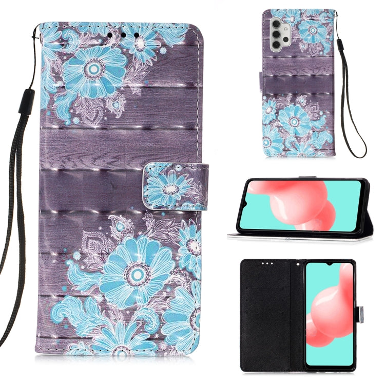 For Samsung Galaxy A32 5G 3D Painting Horizontal Flip Leather Case with Holder & Card Slot & Wallet & Lanyard