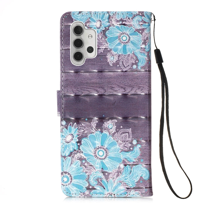 For Samsung Galaxy A32 5G 3D Painting Horizontal Flip Leather Case with Holder & Card Slot & Wallet & Lanyard