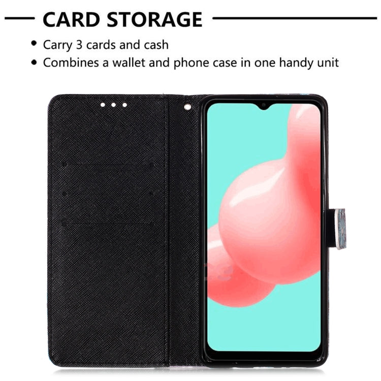 For Samsung Galaxy A32 5G 3D Painting Horizontal Flip Leather Case with Holder & Card Slot & Wallet & Lanyard