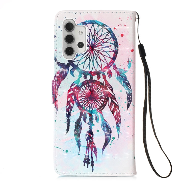 For Samsung Galaxy A32 5G 3D Painting Horizontal Flip Leather Case with Holder & Card Slot & Wallet & Lanyard