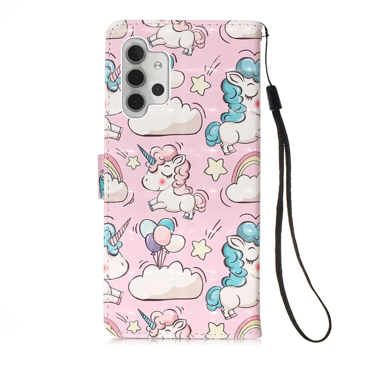 For Samsung Galaxy A32 5G 3D Painting Horizontal Flip Leather Case with Holder & Card Slot & Wallet & Lanyard