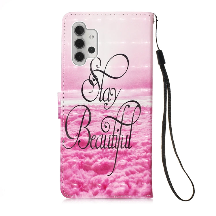 For Samsung Galaxy A32 5G 3D Painting Horizontal Flip Leather Case with Holder & Card Slot & Wallet & Lanyard