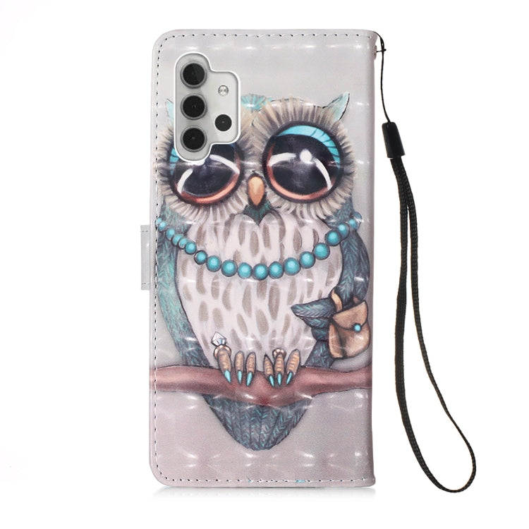 For Samsung Galaxy A32 5G 3D Painting Horizontal Flip Leather Case with Holder & Card Slot & Wallet & Lanyard