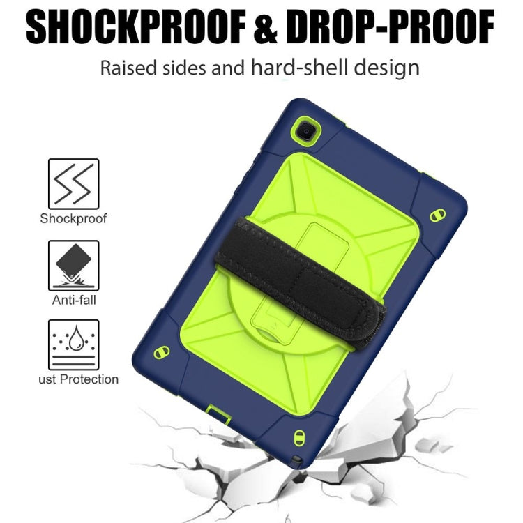 For Samsung Galaxy Tab A7 10.4 (2020) T500 Contrast Color Silicone + PC Combination Case with Holder