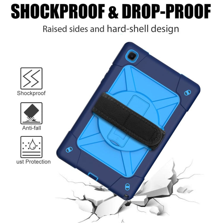 For Samsung Galaxy Tab A7 10.4 (2020) T500 Contrast Color Silicone + PC Combination Case with Holder