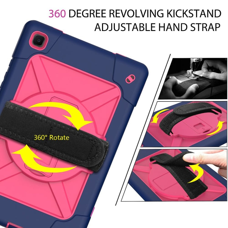 For Samsung Galaxy Tab A7 10.4 (2020) T500 Contrast Color Silicone + PC Combination Case with Holder