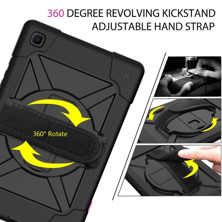For Samsung Galaxy Tab A7 10.4 (2020) T500 Contrast Color Silicone + PC Combination Case with Holder