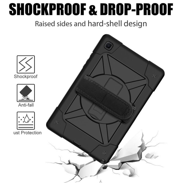 For Samsung Galaxy Tab A7 10.4 (2020) T500 Contrast Color Silicone + PC Combination Case with Holder