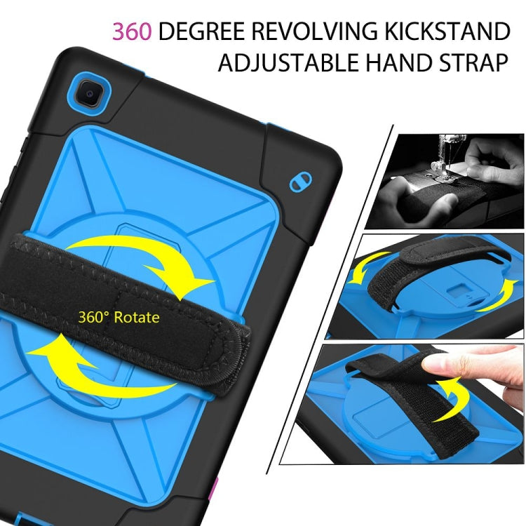 For Samsung Galaxy Tab A7 10.4 (2020) T500 Contrast Color Silicone + PC Combination Case with Holder
