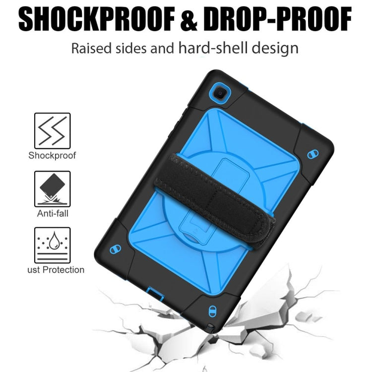 For Samsung Galaxy Tab A7 10.4 (2020) T500 Contrast Color Silicone + PC Combination Case with Holder