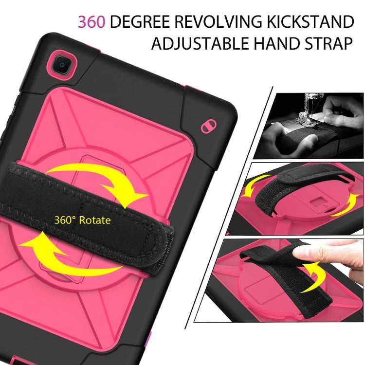 For Samsung Galaxy Tab A7 10.4 (2020) T500 Contrast Color Silicone + PC Combination Case with Holder