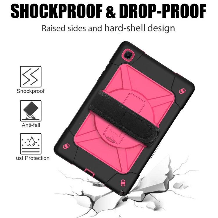 For Samsung Galaxy Tab A7 10.4 (2020) T500 Contrast Color Silicone + PC Combination Case with Holder