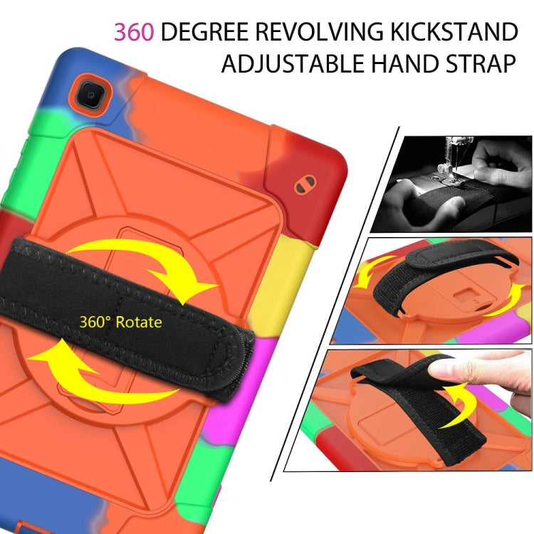 For Samsung Galaxy Tab A7 10.4 (2020) T500 Contrast Color Silicone + PC Combination Case with Holder