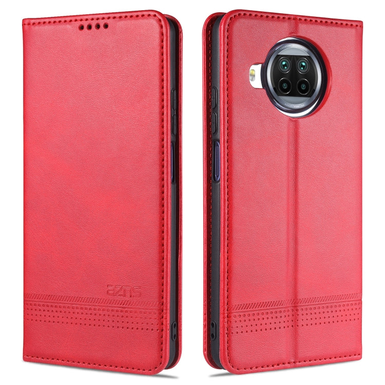 For Xiaomi Mi 10T Lite 5G AZNS Magnetic Calf Texture Horizontal Flip Leather Case with Card Slots & Holder & Wallet