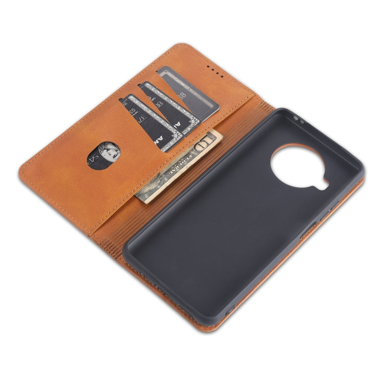 For Xiaomi Mi 10T Lite 5G AZNS Magnetic Calf Texture Horizontal Flip Leather Case with Card Slots & Holder & Wallet