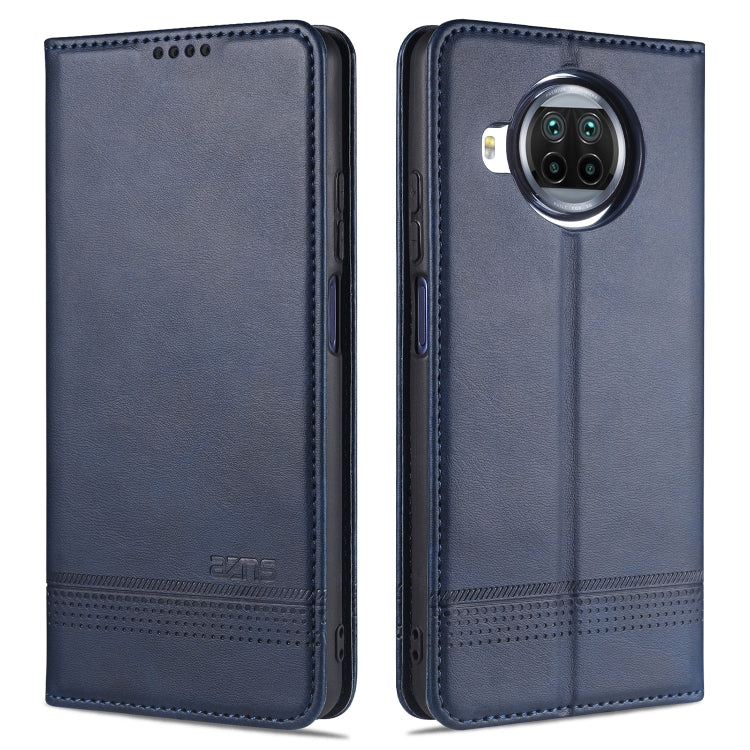 For Xiaomi Mi 10T Lite 5G AZNS Magnetic Calf Texture Horizontal Flip Leather Case with Card Slots & Holder & Wallet