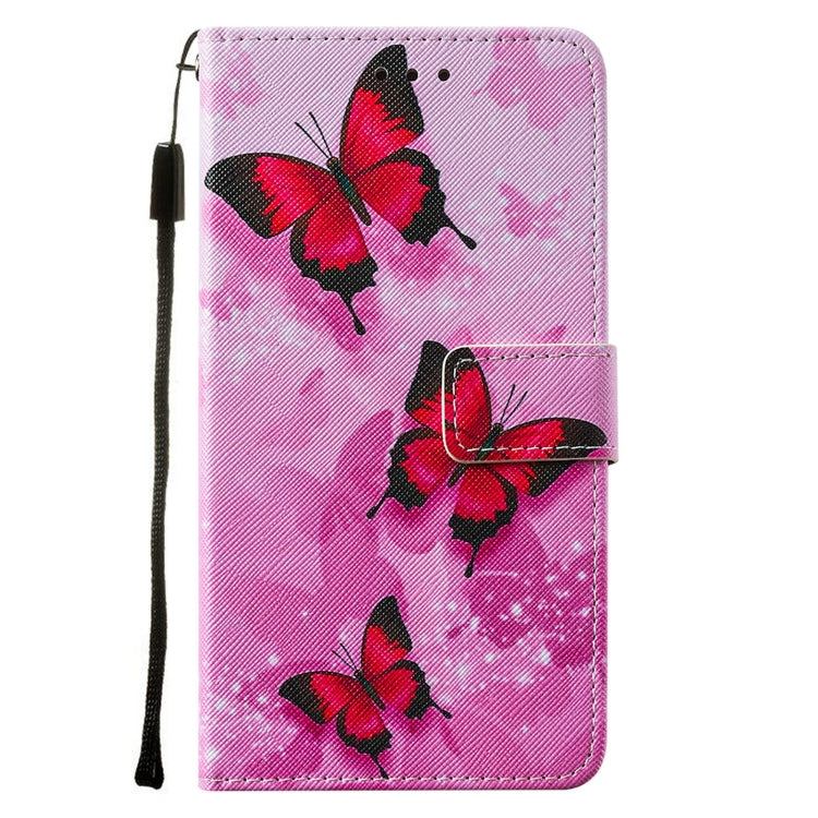 For Samsung Galaxy A52 5G / 4G Cross Texture Painting Pattern Horizontal Flip Leather Case with Holder & Card Slots & Wallet & Lanyard