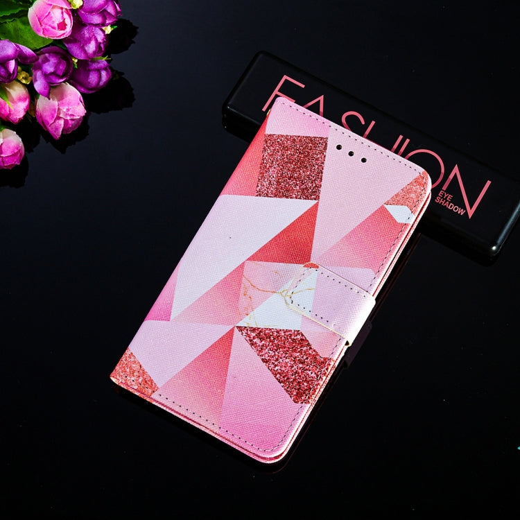 For Samsung Galaxy A52 5G / 4G Cross Texture Painting Pattern Horizontal Flip Leather Case with Holder & Card Slots & Wallet & Lanyard