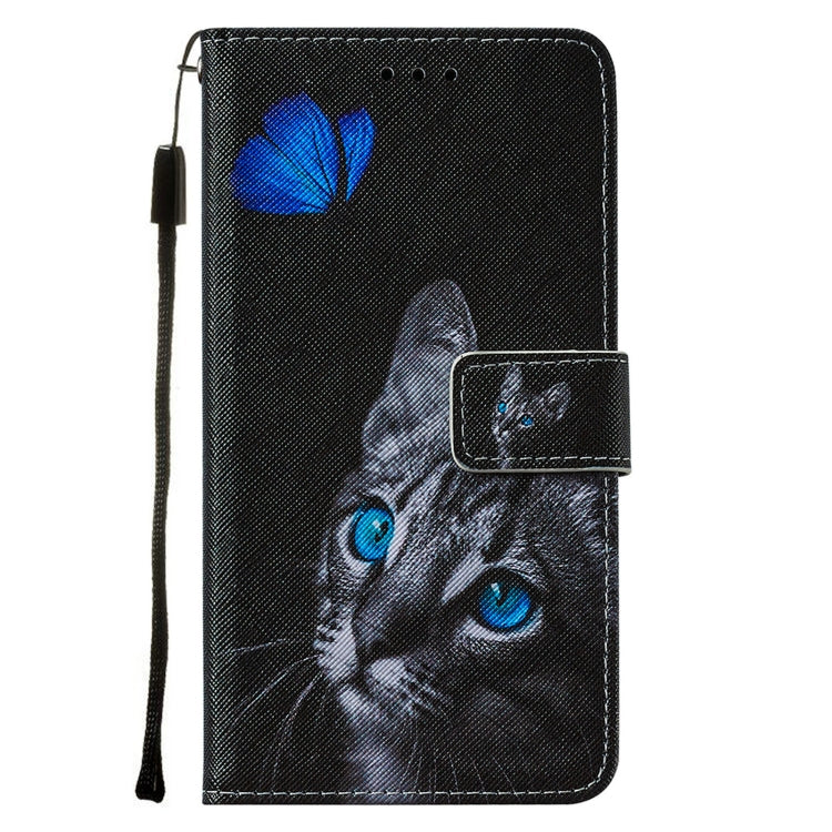 For Samsung Galaxy A52 5G / 4G Cross Texture Painting Pattern Horizontal Flip Leather Case with Holder & Card Slots & Wallet & Lanyard