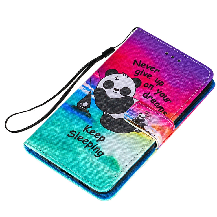 For Xiaomi Poco M3 Cross Texture Painting Pattern Horizontal Flip Leather Case with Holder & Card Slots & Wallet & Lanyard