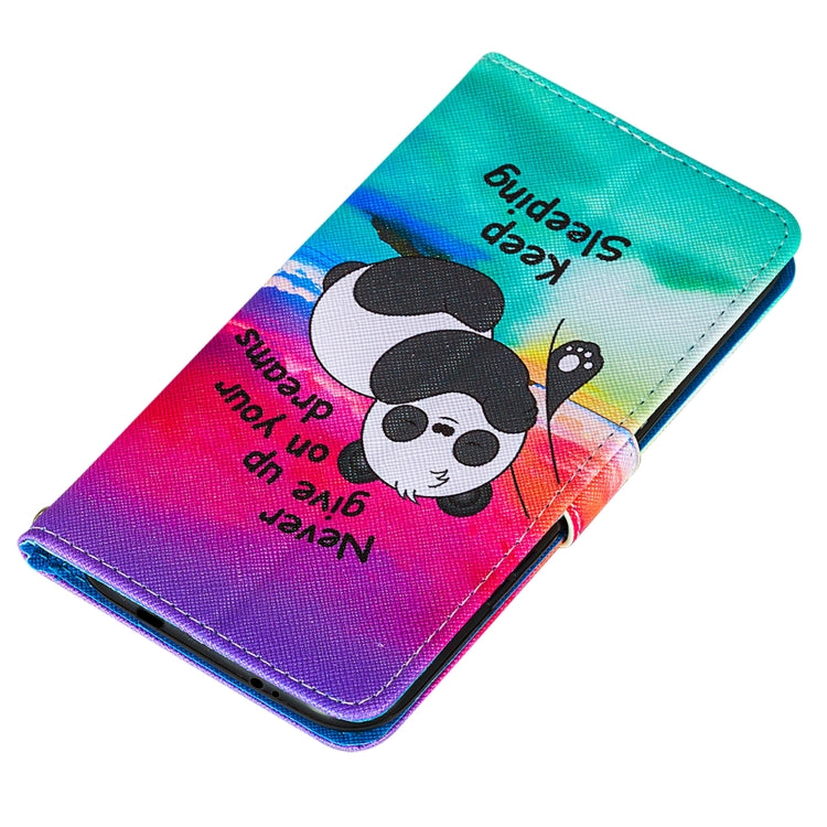 For Xiaomi Poco M3 Cross Texture Painting Pattern Horizontal Flip Leather Case with Holder & Card Slots & Wallet & Lanyard