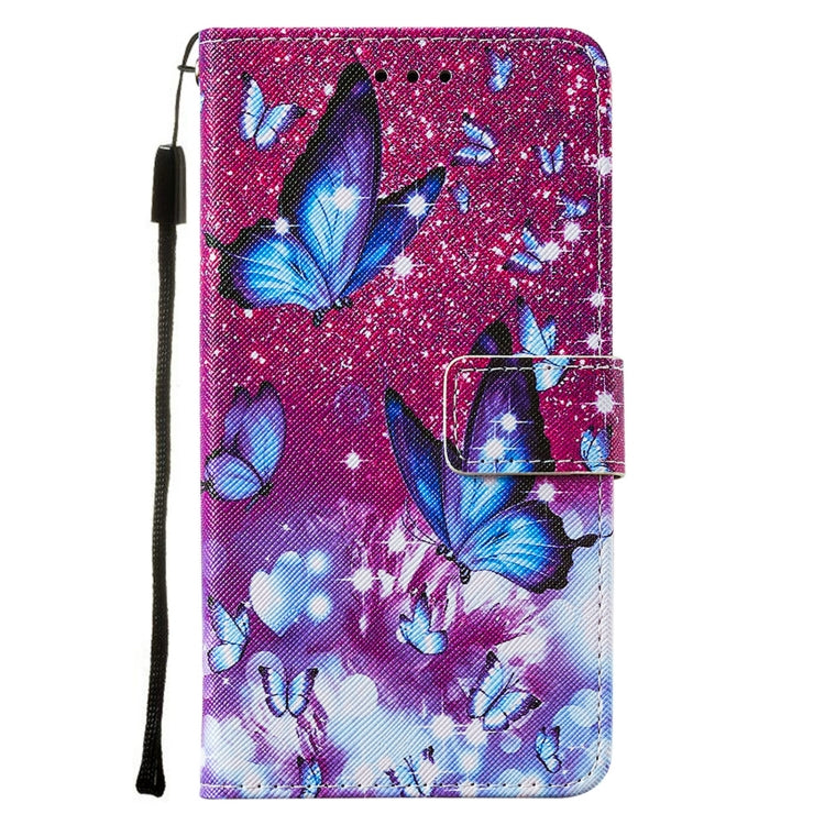 For Xiaomi Poco M3 Cross Texture Painting Pattern Horizontal Flip Leather Case with Holder & Card Slots & Wallet & Lanyard